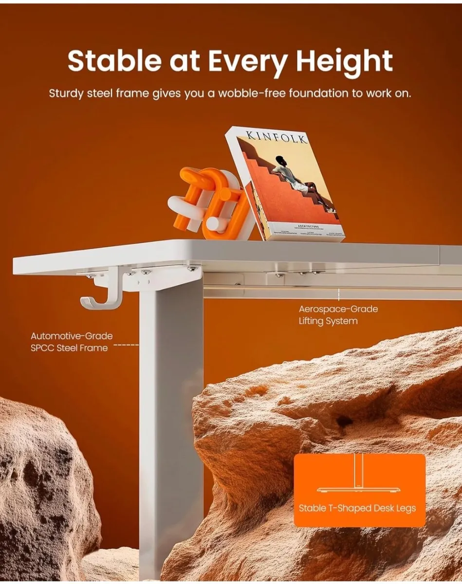 Electric Standing Desk Height Adjustable 120 x 60c - Image 4