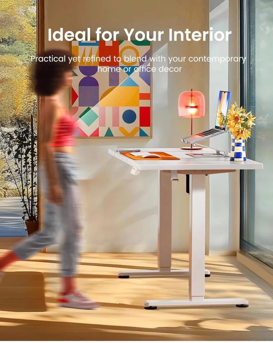 Electric Standing Desk Height Adjustable 120 x 60c - Image 2
