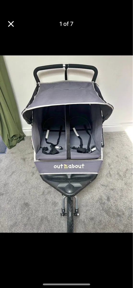 Out & about double buggy - Image 1