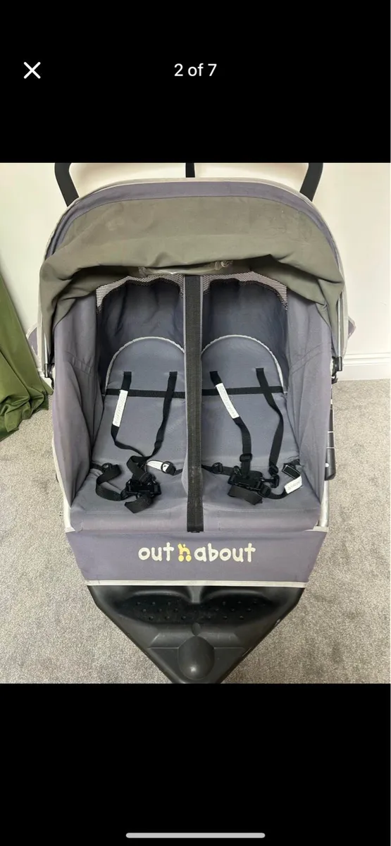 Out & about double buggy - Image 2