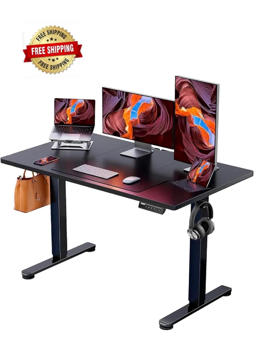 Electric Standing Desk Height Adjustable 120 x 60c - Image 1
