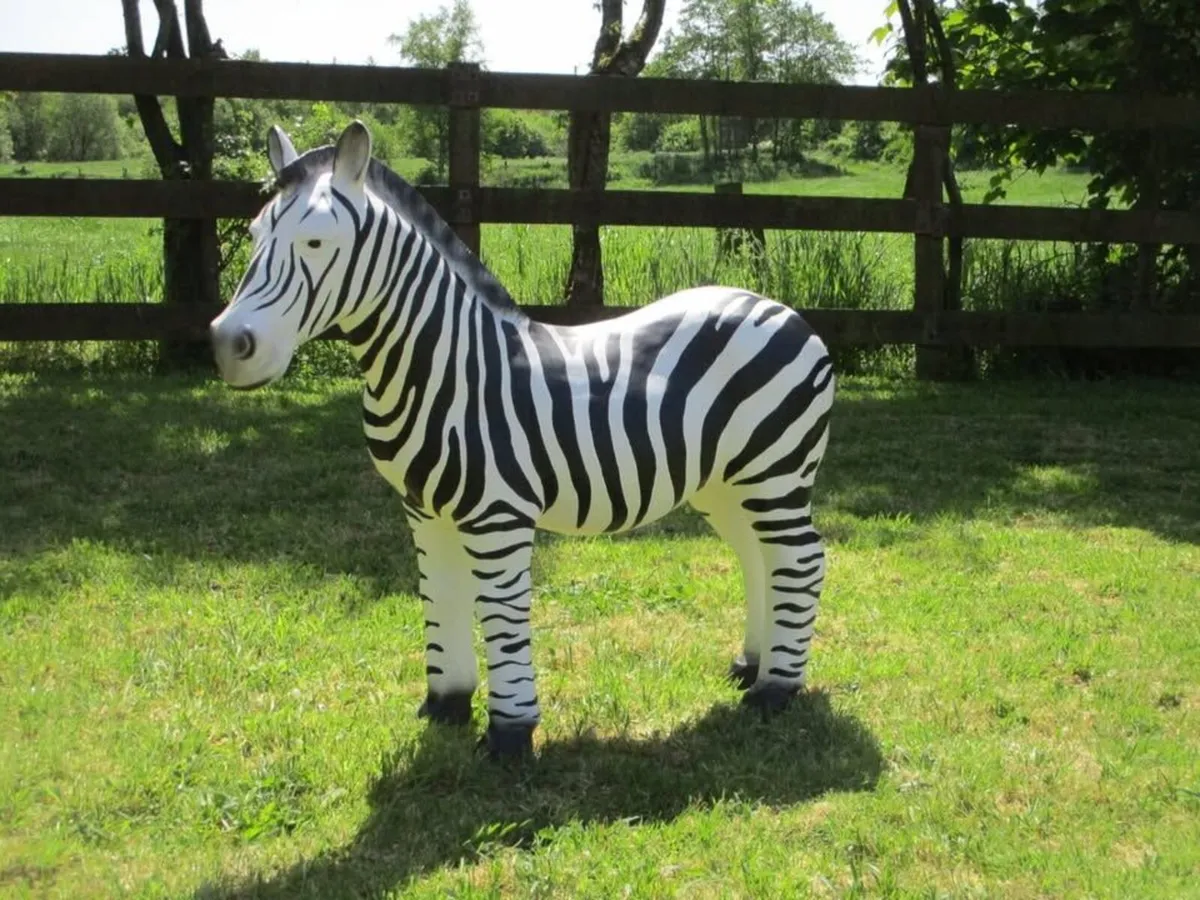 Novelty Zebra Statue - Image 1