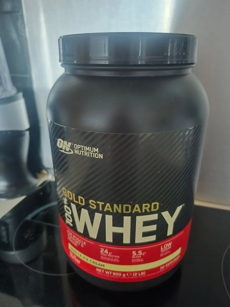 Gold Standard 100% WHY protein Vanilla ice cream - Image 1