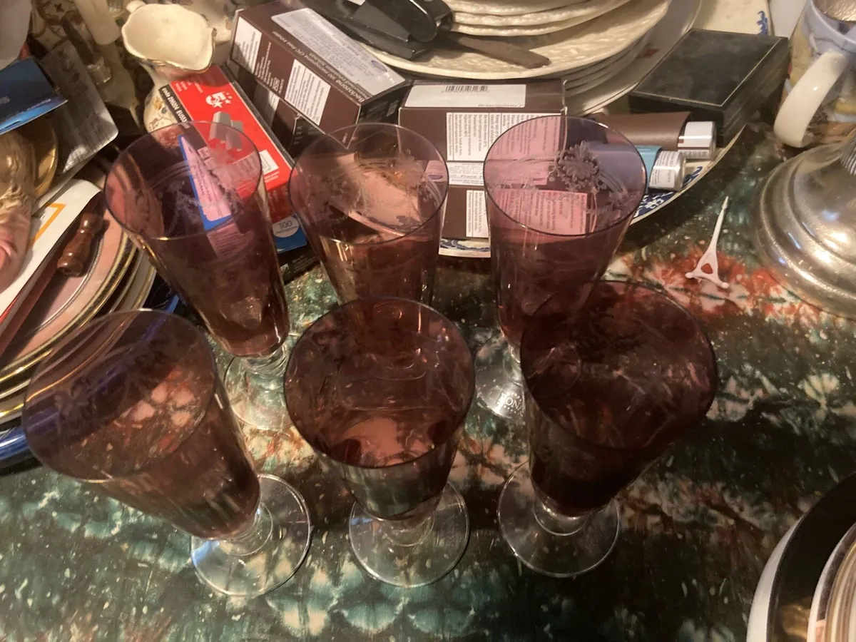 Ruby glasses set free postage - Image 2