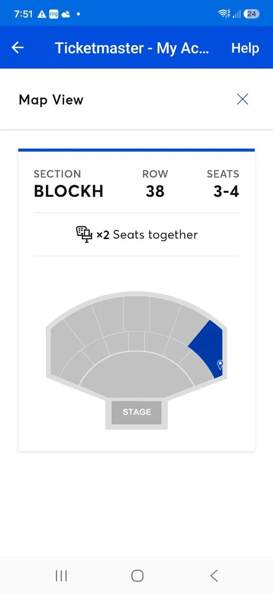Wolf Tone Seated Ticket Sat 4 of July  - 2 for €70 - Image 2