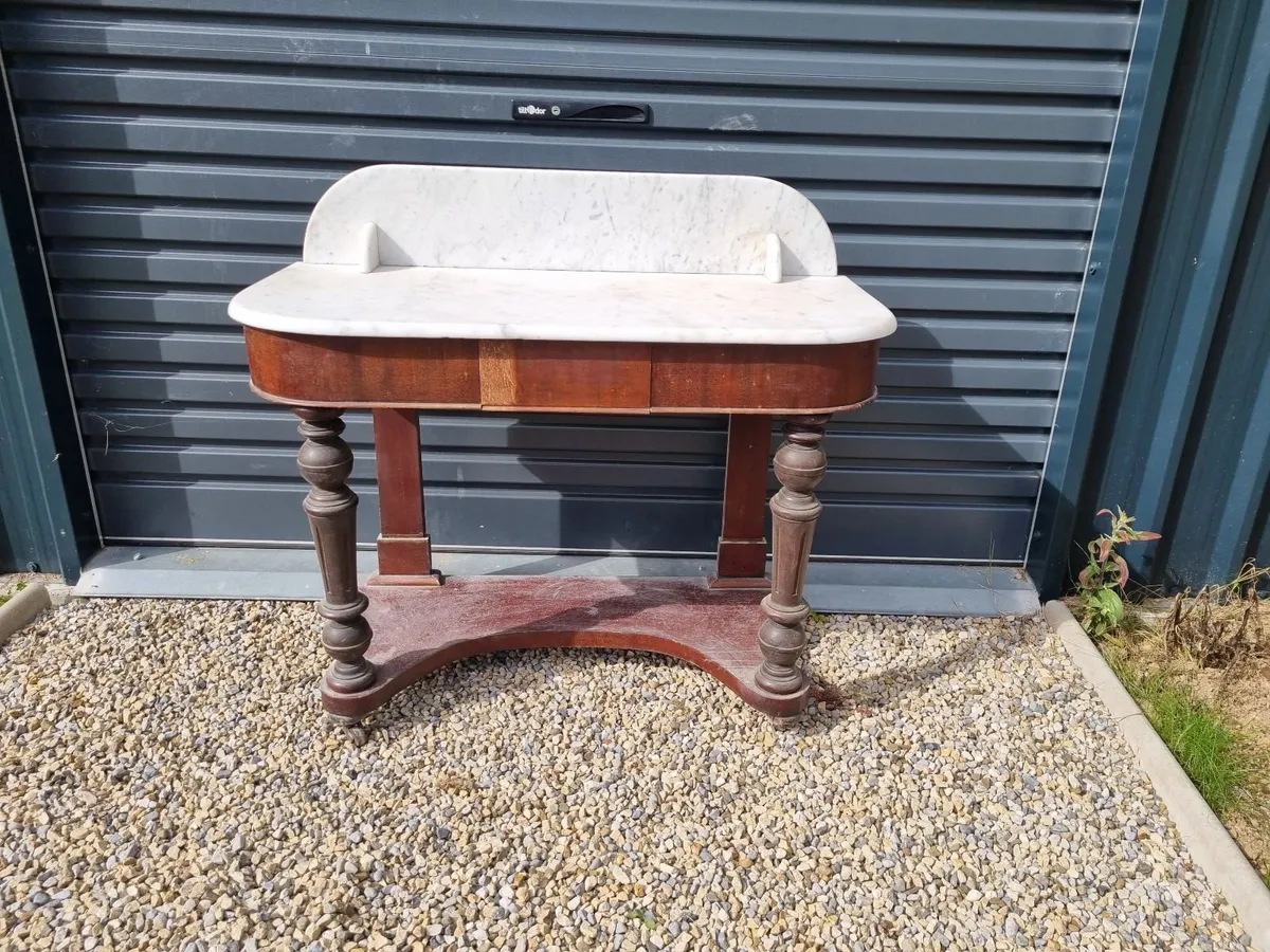 Marble top console table - Image 2