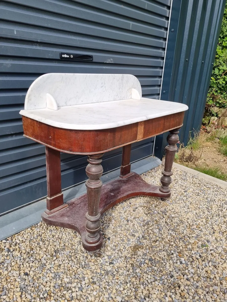 Marble top console table - Image 1