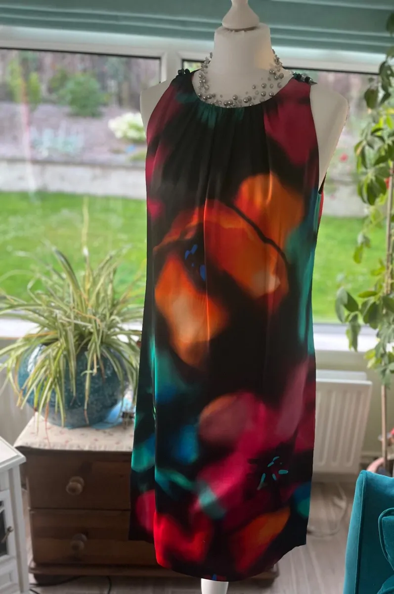 Marcelino Silk Occasion Dress Size 10 - Image 1