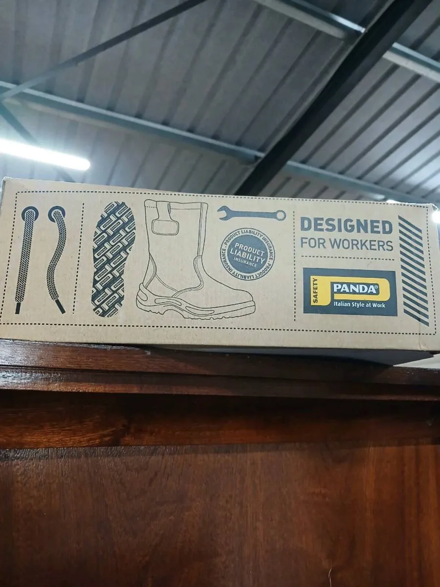 Panda steel toe cap work boots - Image 1