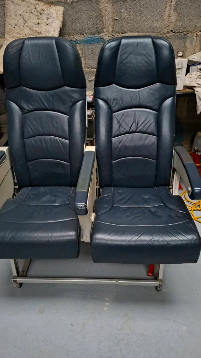 Twin airplane seats