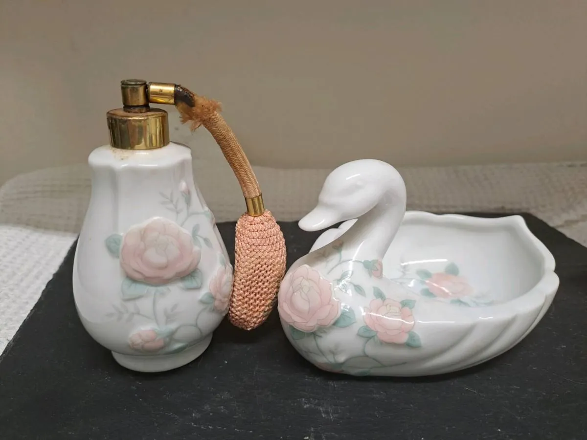 Vintage St Michael Porcelain Vanity Set - Image 1