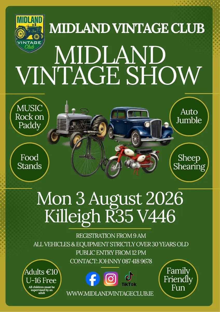 Midland Vintage Show - Mon 3rd Aug - Image 1