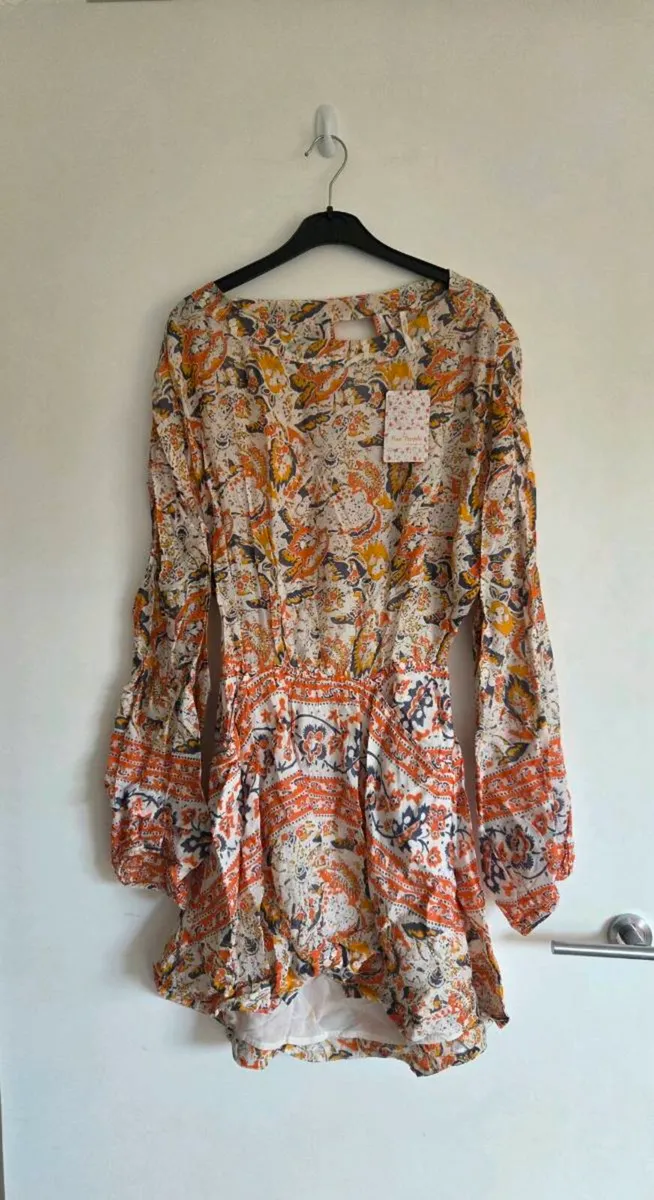 Small, Brand New Free People Boho Mini Dress - Image 1