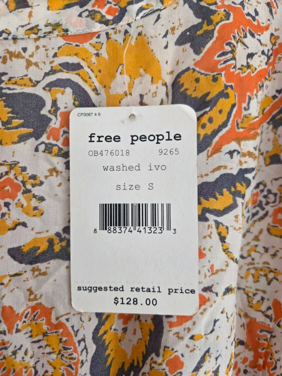 Small, Brand New Free People Boho Mini Dress - Image 4