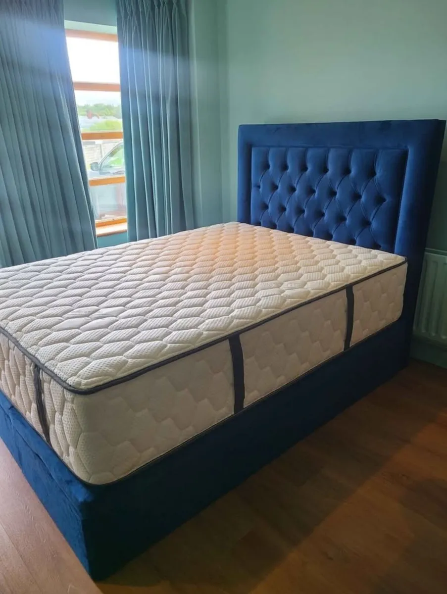 Storage bed and mattress for sale - Image 1