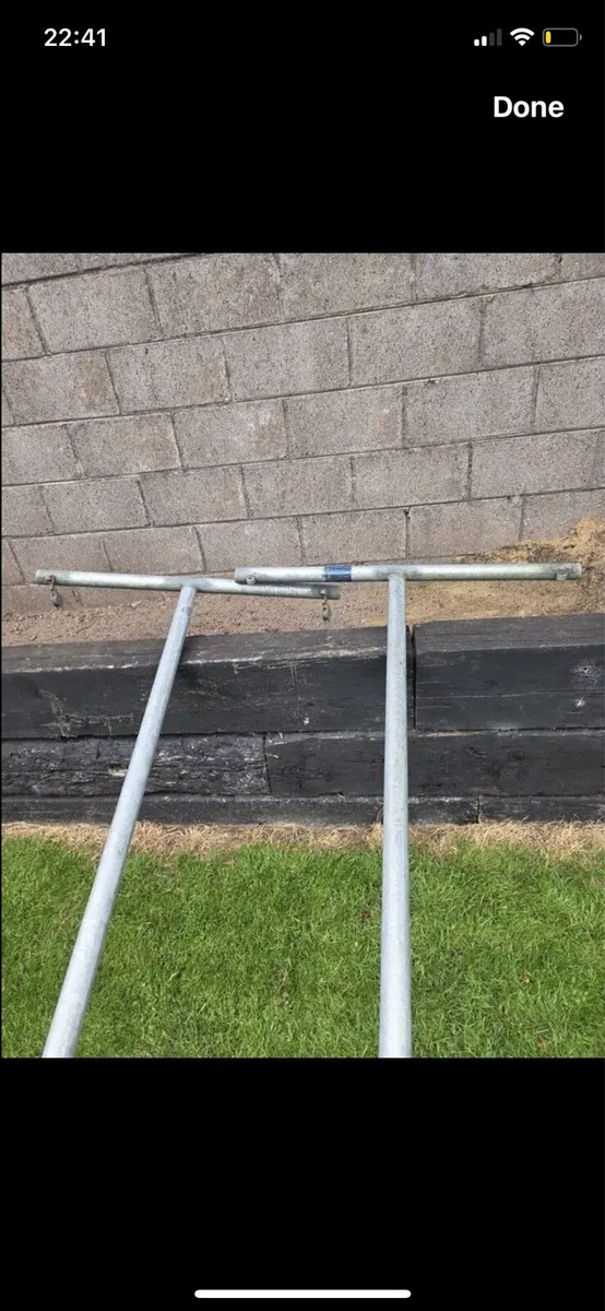 Galvanised T.bar washing Line - Image 1