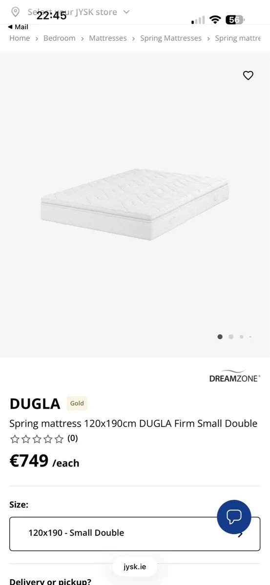 Small double mattress new - Image 3