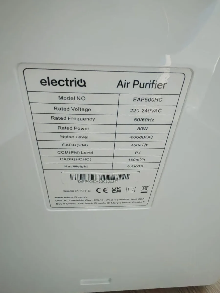 ElectriQ Air Purifier - Image 1