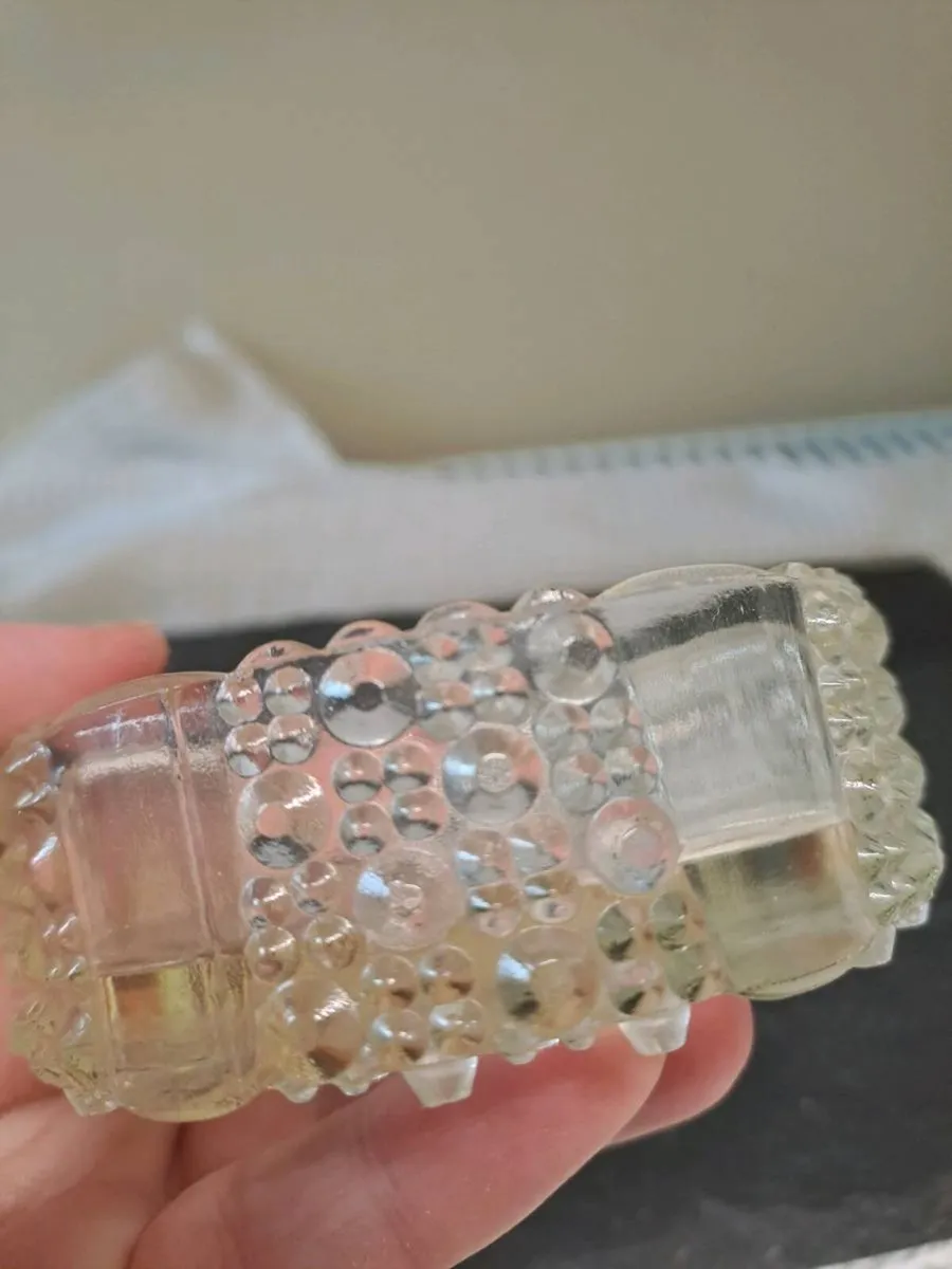 Vintage Pressed Glass Trinket / Salt Dish – Bubble - Image 4