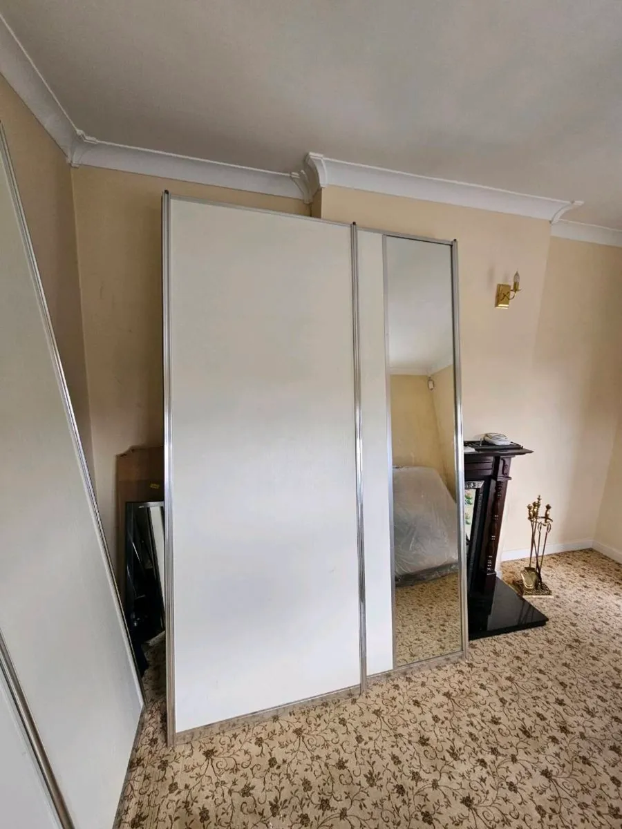 4 Sliderobe Doors with Tracks - Image 1