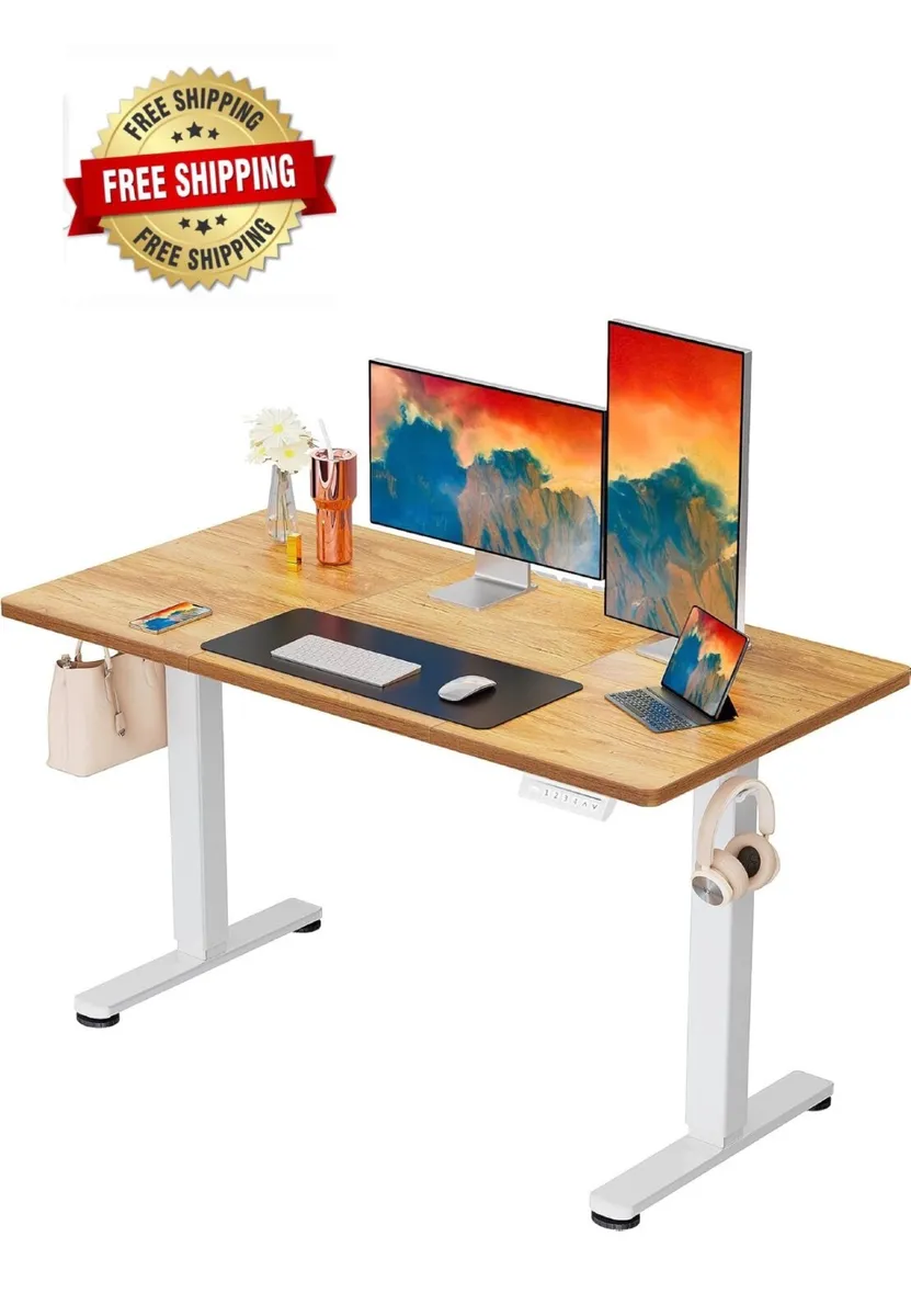 Electric Standing Desk Height Adjustable 120 x 60c - Image 1