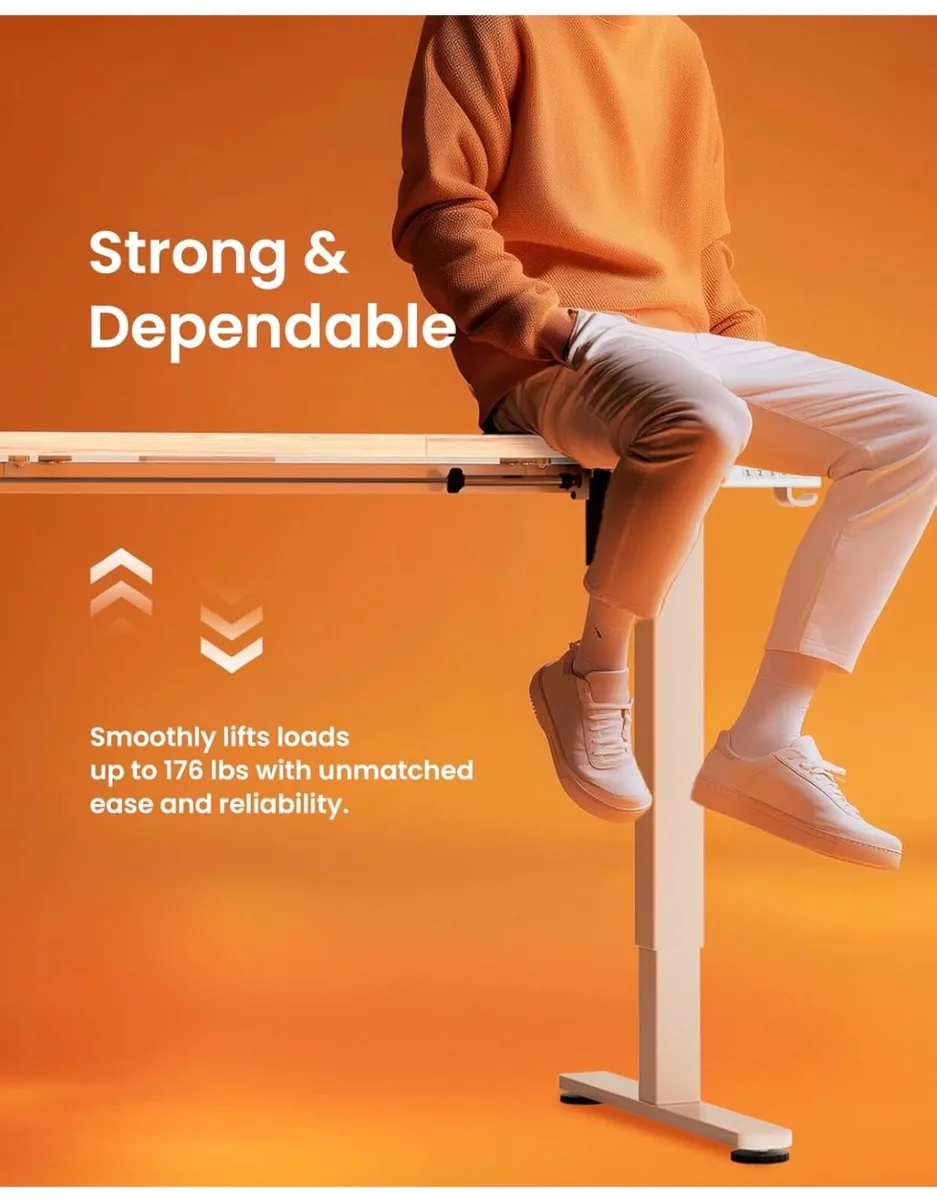Electric Standing Desk Height Adjustable 120 x 60c - Image 4