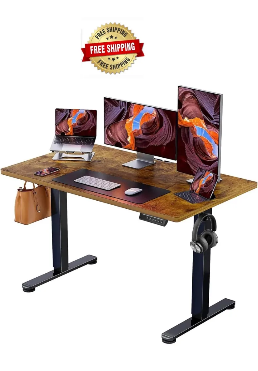 Electric Standing Desk Height Adjustable 120 x 60c - Image 1