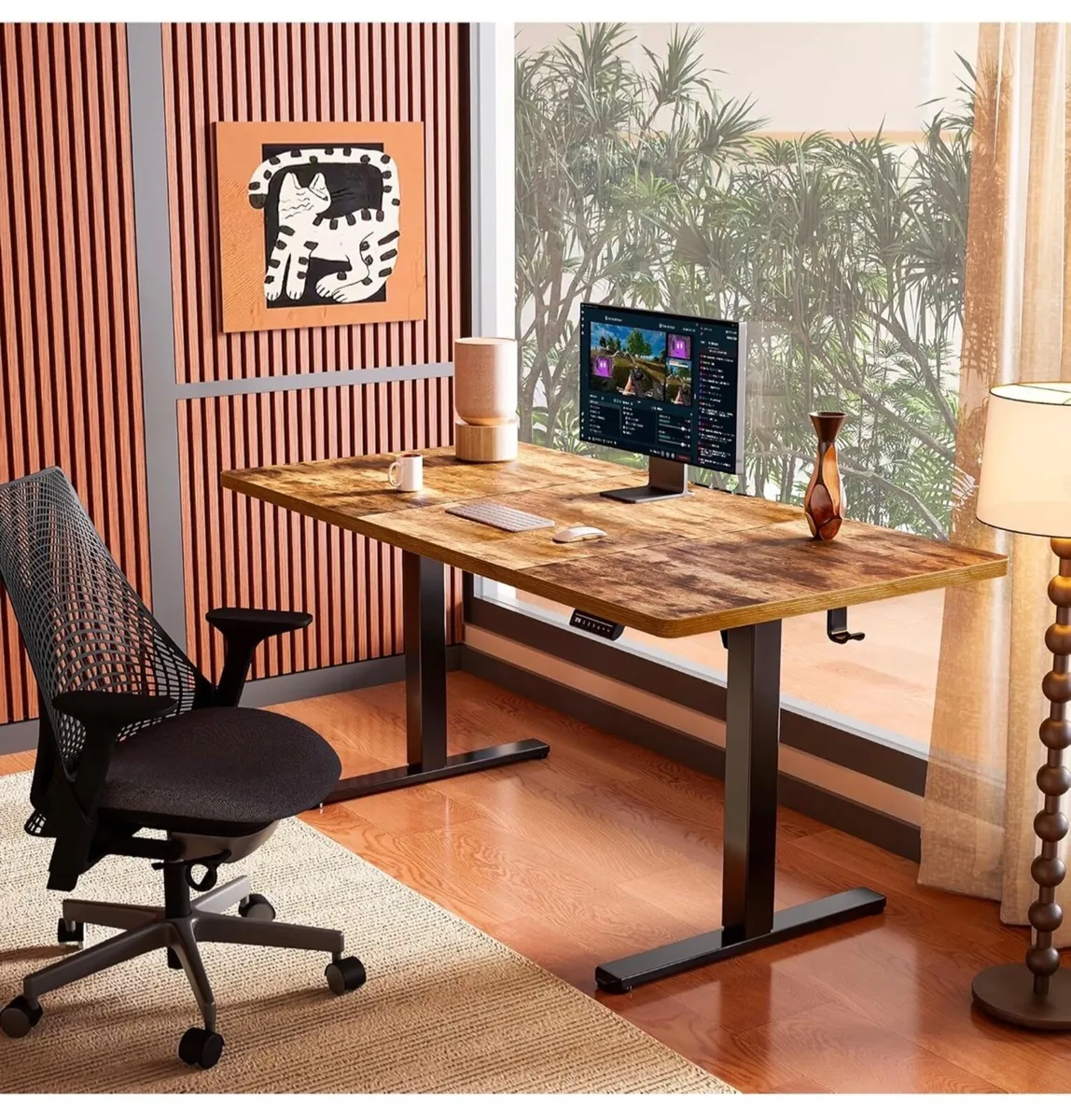 Electric Standing Desk Height Adjustable 120 x 60c - Image 1