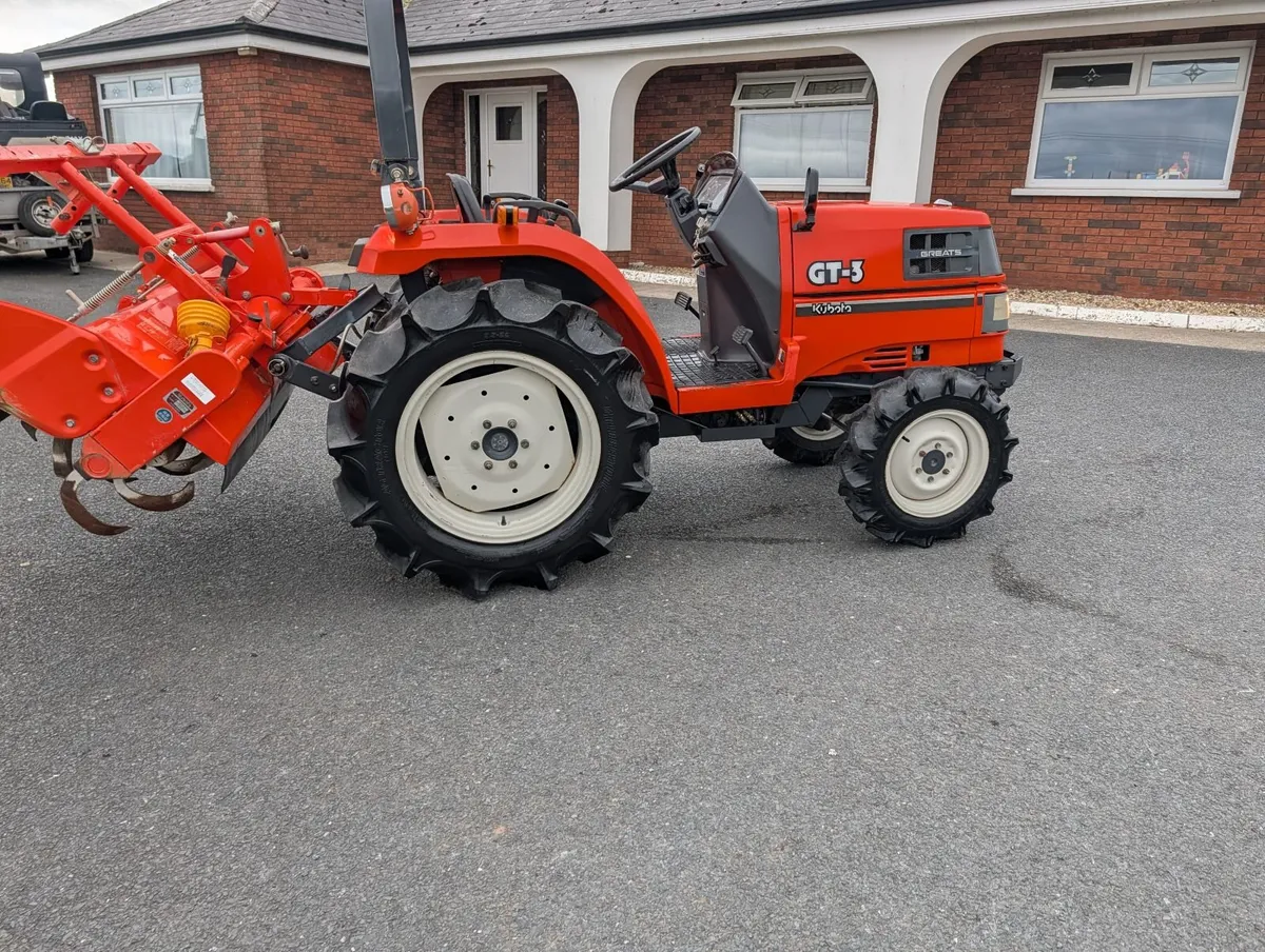 Kubota GT3 20HP(4WD Compact Tractor)with Rotavator - Image 3