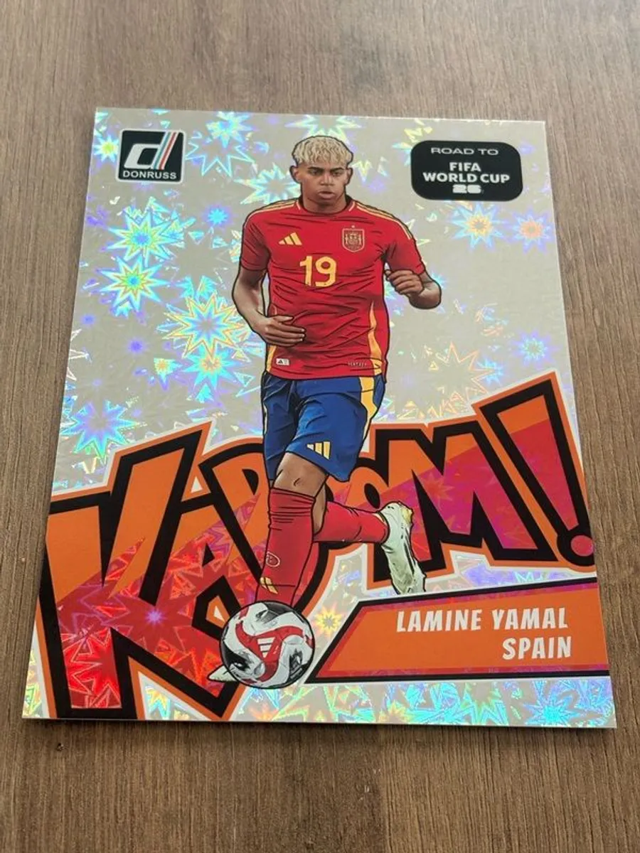 Lamine Yamal & Messi 2025-26 Donruss Panini Road to World Cup - Kaboom Jumbo - Image 2