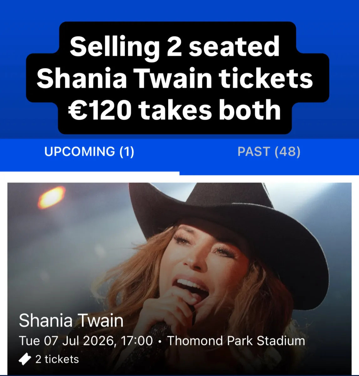 Shania Twain tickets