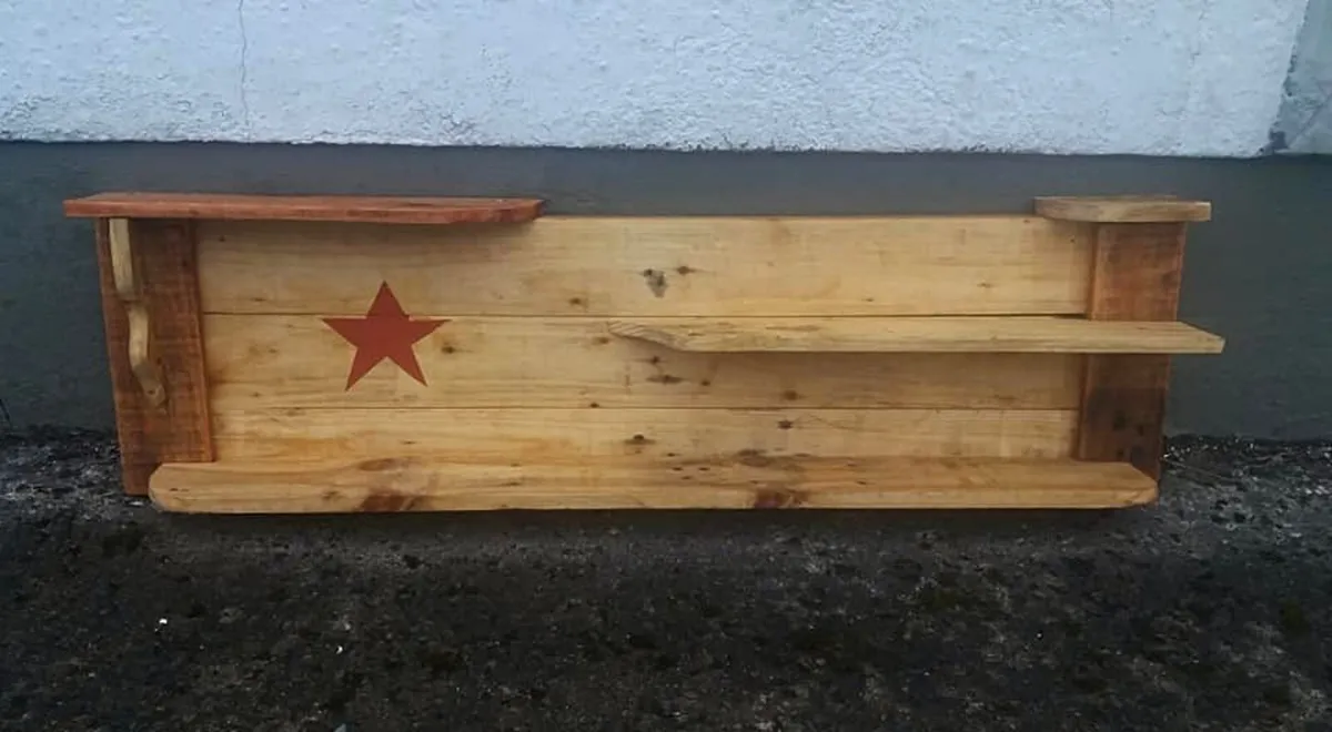 NEW Rustic Floating Wall Shelf / Display / Storage - Image 2