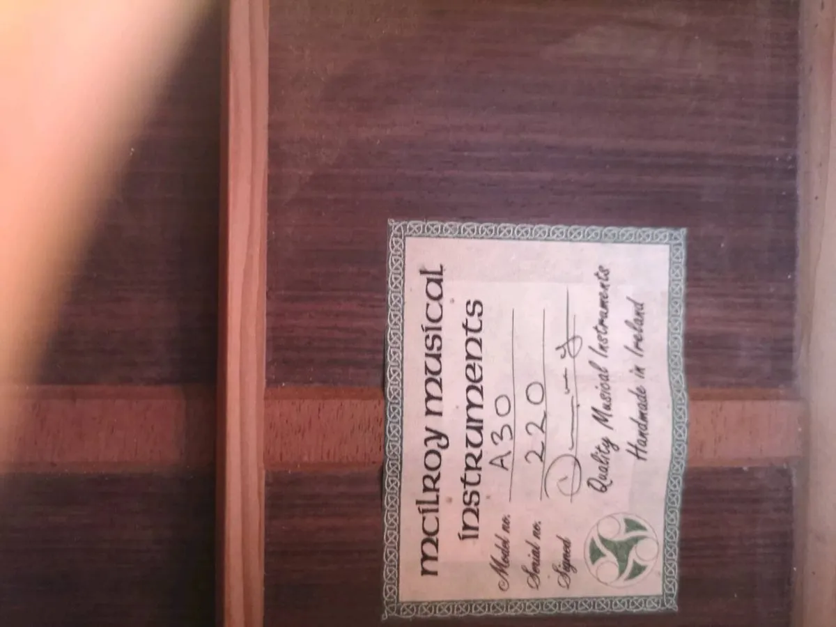 McIlroy A30. Irish handmade guitar. - Image 2