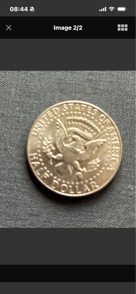 JF Kennedy 1964 Commemorative Silver Half Dollar - Image 2