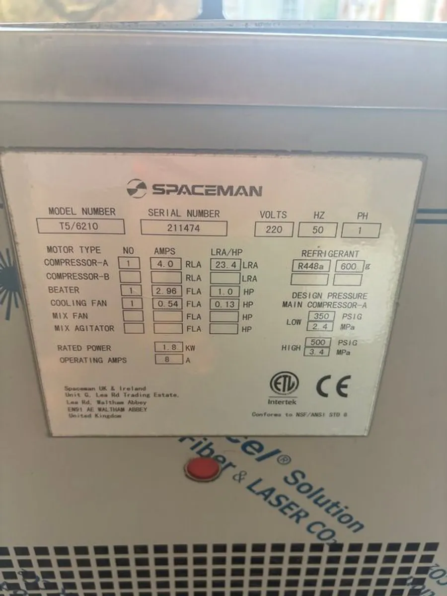 Spaceman T5 Ice Cream Machine - Image 2
