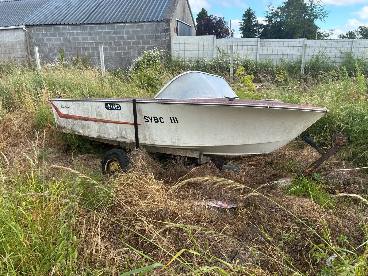 Fibreglass Speedboat & Trailer – Collection Only - Image 4
