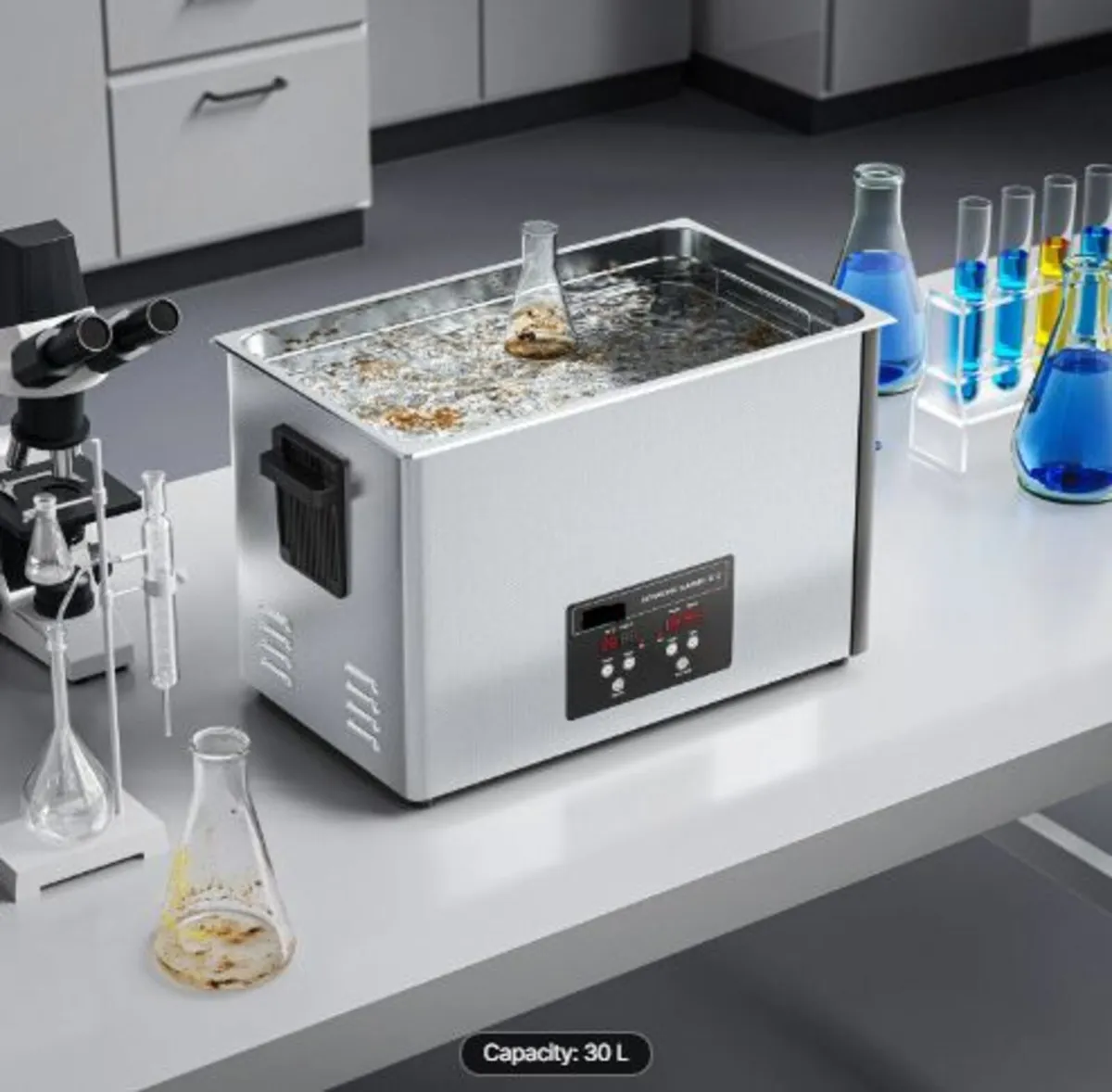 30L Ultrasonic Cleaner, Professional Ultrasonic - Image 2