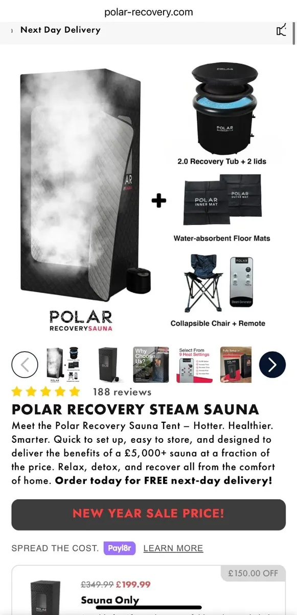 Polar Recovery Sauna & Ice Tub - Image 1