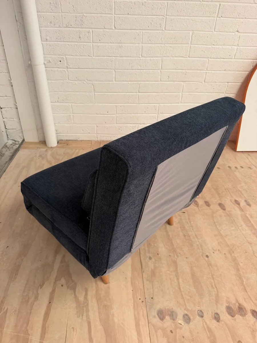 Dark Grey Armchair Bed – Good Condition - Image 3
