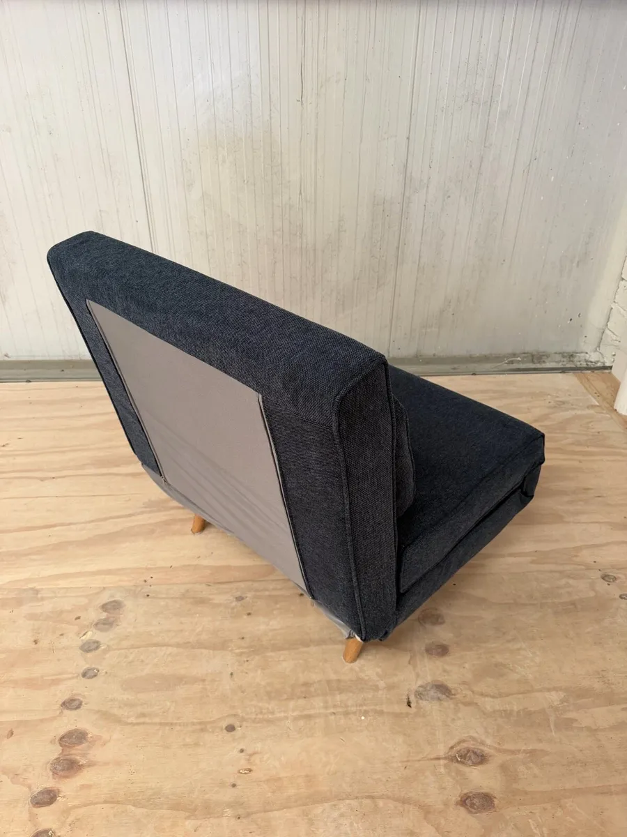 Dark Grey Armchair Bed – Good Condition - Image 4