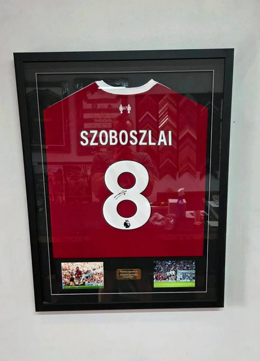 Dominik Szoboszlai 25/26 Liverpool Signed Framed S - Image 1