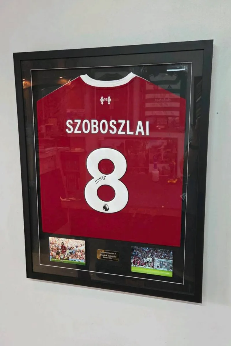 Dominik Szoboszlai 25/26 Liverpool Signed Framed S - Image 3