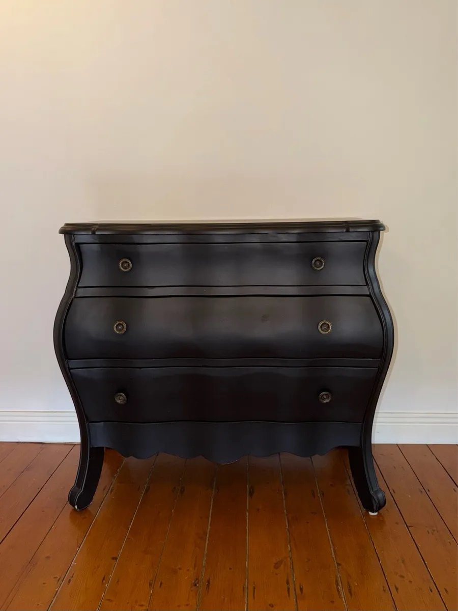 Black Curved Dresser - Image 1