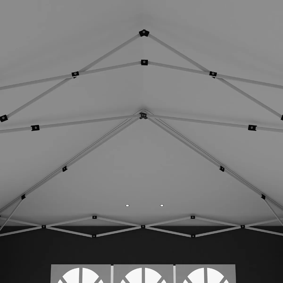 3 x 6m Pop-Up Gazebo, with Removable Walls - Black - Image 3