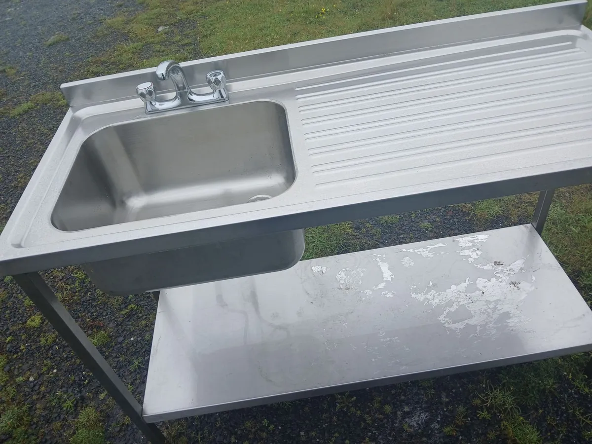 Staneless steel cabbinet sink unit complete - Image 3