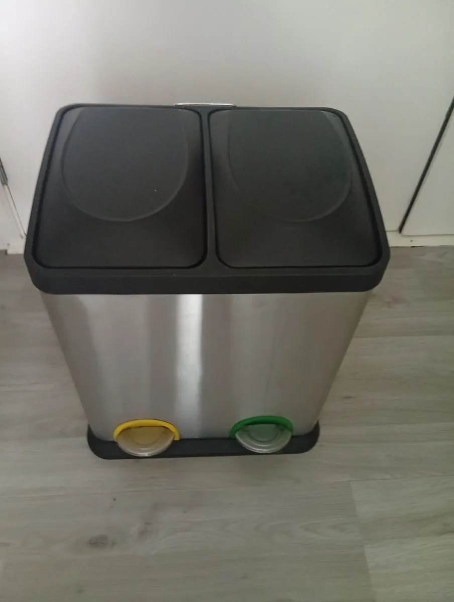 30L Quality Double Recycling Kitchen Bin - Image 1