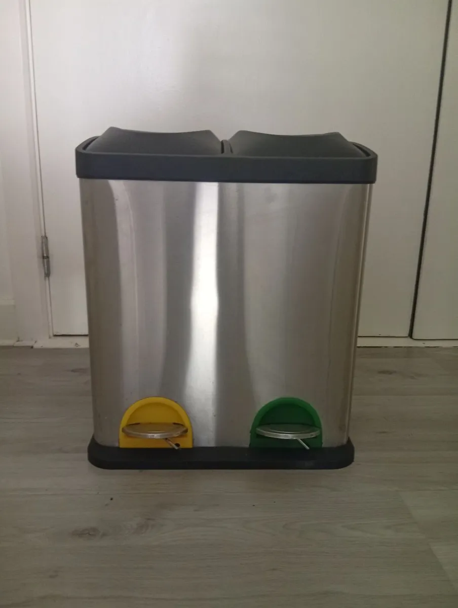 30L Quality Double Recycling Kitchen Bin - Image 2