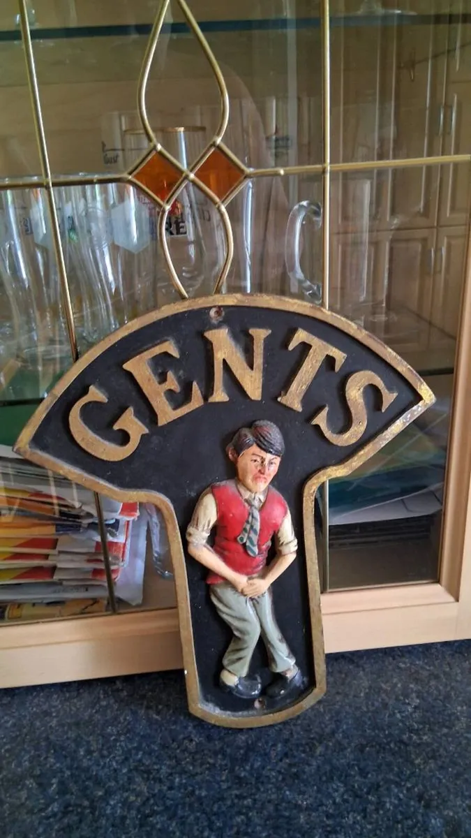 Gents door sign