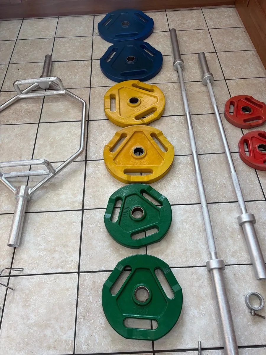 CHEAPEST FULL OLYMPIC WEIGHTS AND BAR SET!!! - Image 4