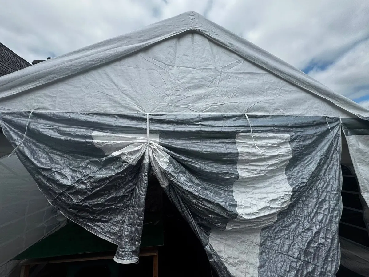 4x8m Marquee/party tent grey-white - Image 4